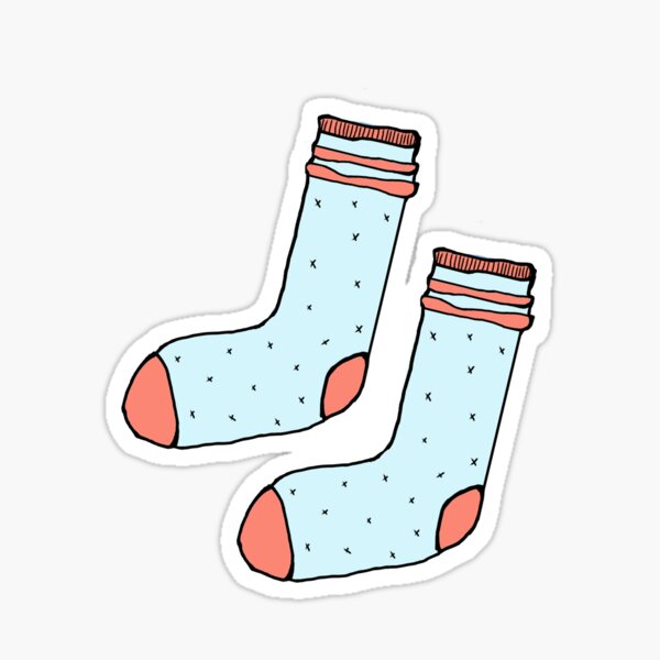 Aperçu de l'œuvre Chaussettes amusantes aux couleurs estivales cool créée et vendue par akachayy.