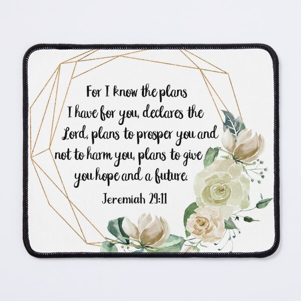 Item preview, Jeremiah 29:11 For I know the plans I have for you, Jeremiah Scripture, Bible Verse Art, Hope Wall Art, Christian Gifts, Printable Floral, Modern Scripture designed and sold by Dzhenka-Balimez.