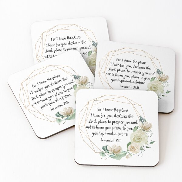 Item preview, Jeremiah 29:11 For I know the plans I have for you, Jeremiah Scripture, Bible Verse Art, Hope Wall Art, Christian Gifts, Printable Floral, Modern Scripture designed and sold by Dzhenka-Balimez.