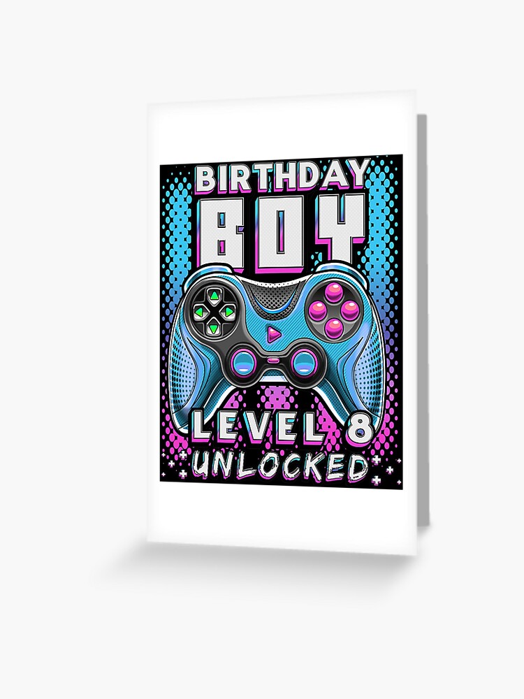 Level 8 Unlocked Video Games 8th Birthday Sticker