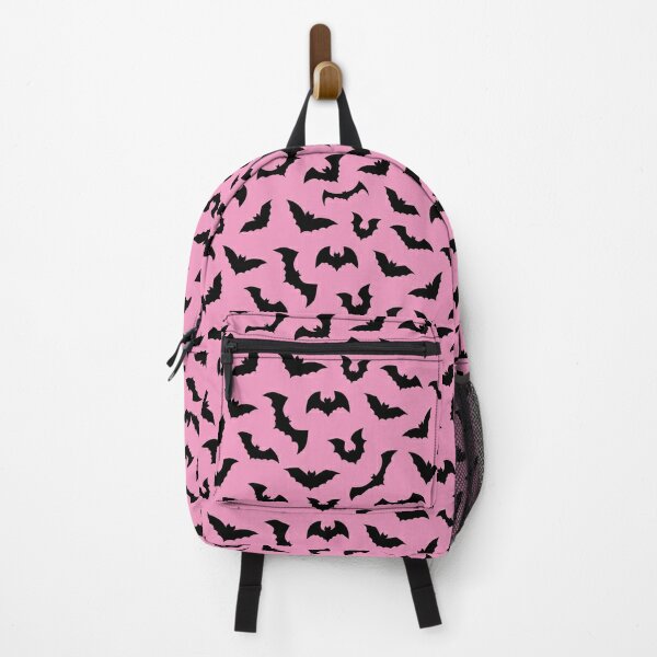 Pastel Goth Pink and Black Bat Shoulder Bag -  Denmark