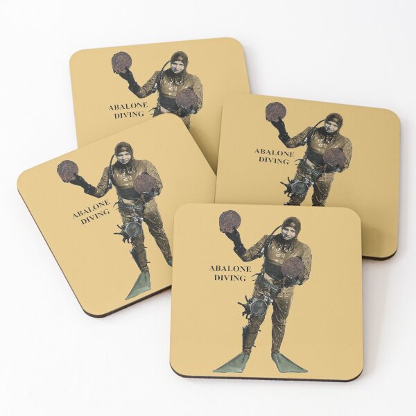 Item preview, Vintage Scuba Diving Professional Diver Holding Abalone URM designed and sold by urmaddad.