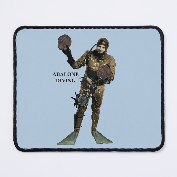 Item preview, Vintage Scuba Diving Professional Diver Holding Abalone URM designed and sold by urmaddad.