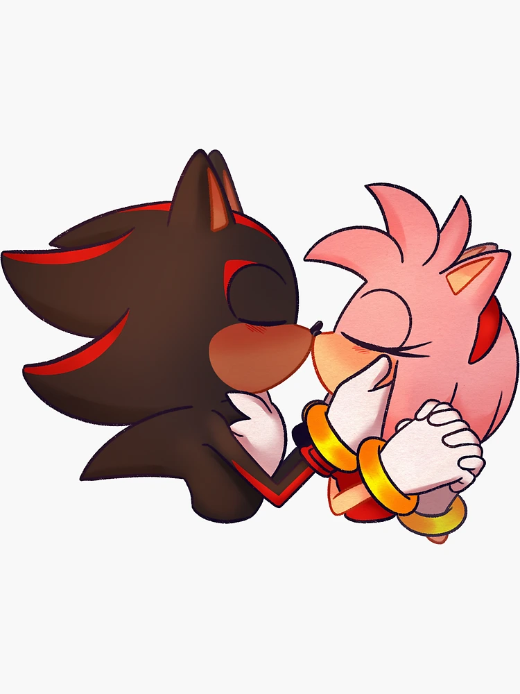 Sonic e Amy - SonAmy kiss on the cheek 😘 di Pberry-daki