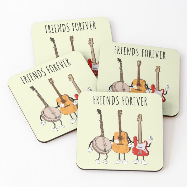 Item preview, String Instruments Friends Forever As Guitars And Banjo Buddies For Bass Player   designed and sold by Funwithmusic.