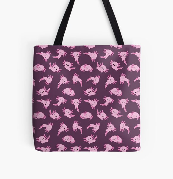 Kawaii Axolotl pink pattern