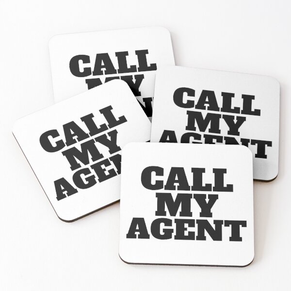 Item preview, Simple black and white funny call my agent designed and sold by yoshra.