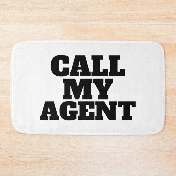 Item preview, Simple black and white funny call my agent designed and sold by yoshra.