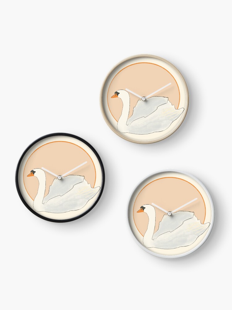 Imagen 3 de 4, Reloj con la obra Cisne, diseñada y vendida por LilyHofmann.