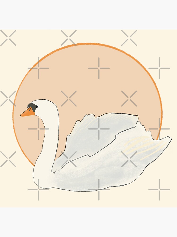 Imagen 4 de 4, Reloj con la obra Cisne, diseñada y vendida por LilyHofmann.