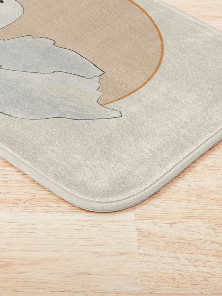 Imagen 3 de 6, Alfombra de baño con la obra Cisne, diseñada y vendida por LilyHofmann.