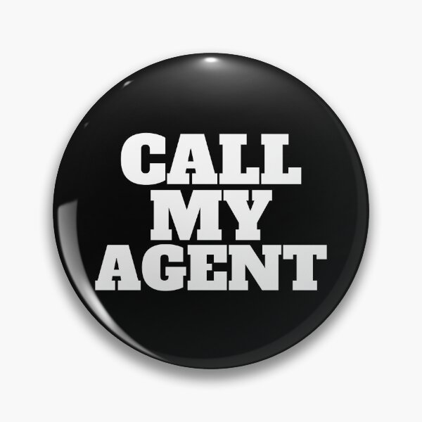 Item preview, Simple black and white funny call my agent designed and sold by yoshra.
