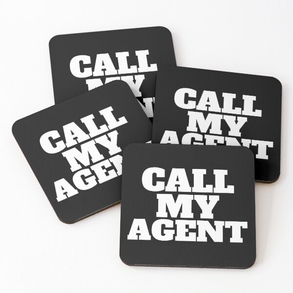 Item preview, Simple black and white funny call my agent designed and sold by yoshra.