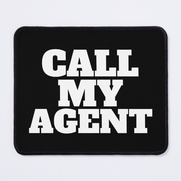 Item preview, Simple black and white funny call my agent designed and sold by yoshra.