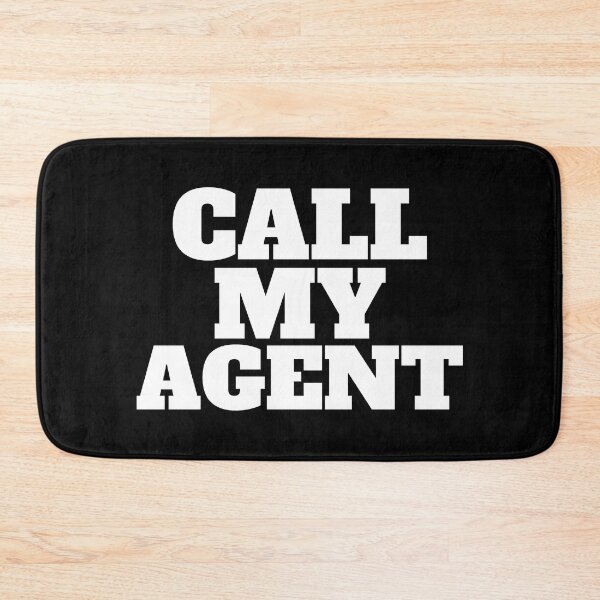 Item preview, Simple black and white funny call my agent designed and sold by yoshra.