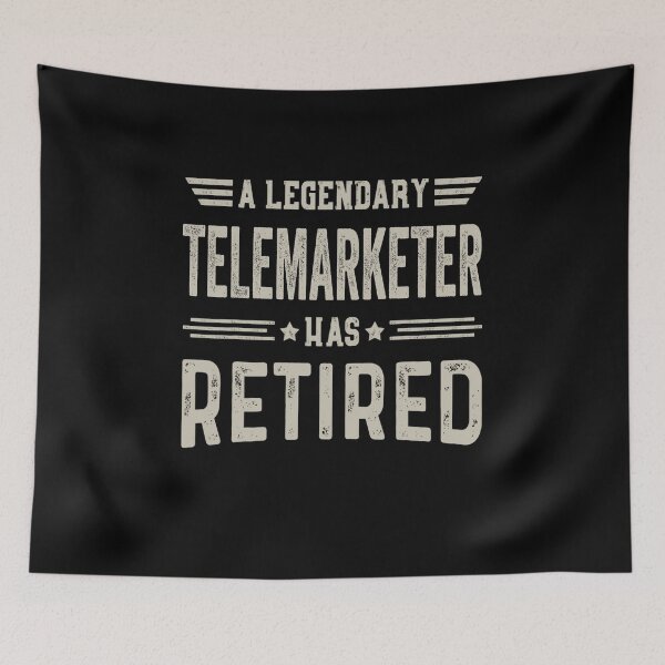 Item preview, The Legendary Telemarketer Has Retired T Shirt, Telemarketer Retirement Party Gift, Legend, Retiring Birthday Christmas Gift designed and sold by xlnv.