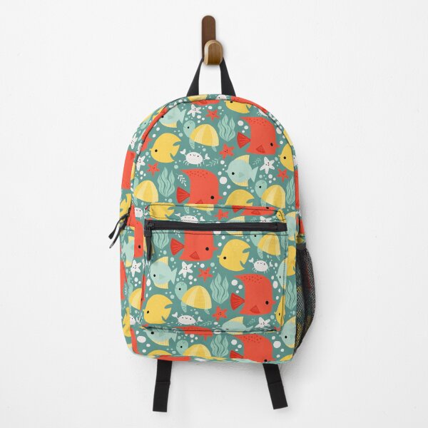 Item preview, Under the Sea Red Fish and Turtles on Aqua designed and sold by Heather Rosas.