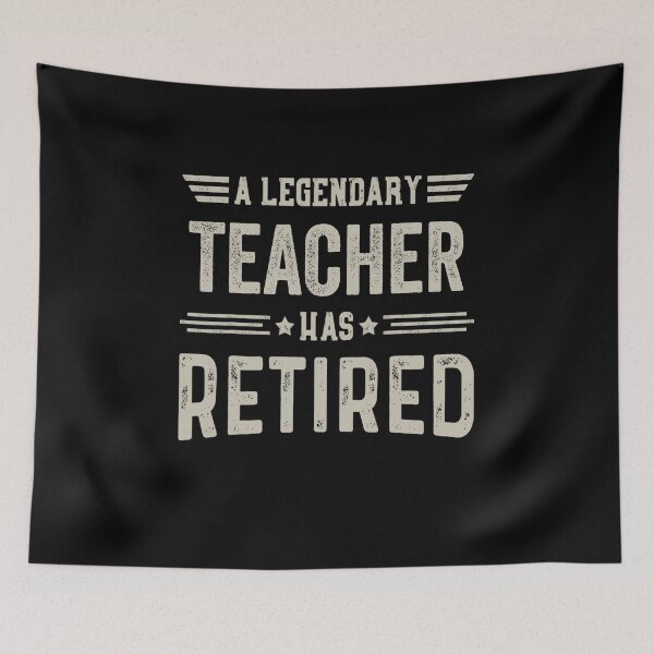 Item preview, The Legendary Teacher Has Retired T Shirt, Teacher Retirement Party Gift, Legend, Retiring Birthday Christmas Gift designed and sold by xlnv.