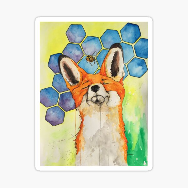 King for a Day - Vulpes Vulpes By Morgan Adams Sticker
