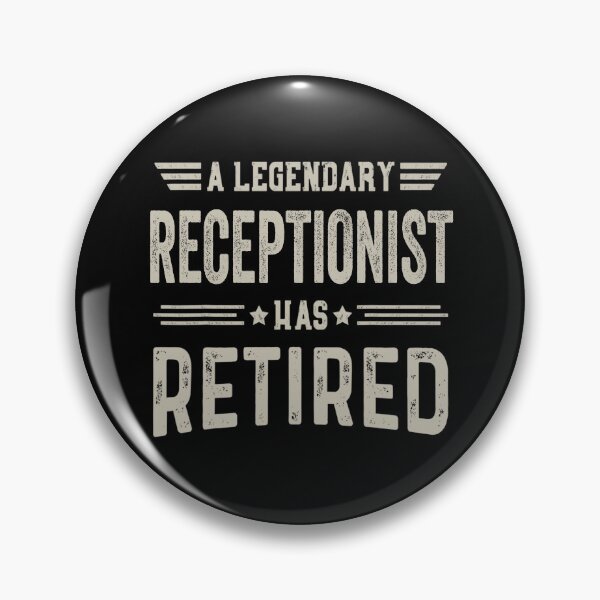 Item preview, The Legendary Receptionist Has Retired T Shirt, Receptionist Retirement Party Gift, Legend, Retiring Birthday Christmas Gift designed and sold by xlnv.