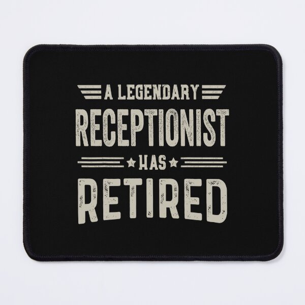 Item preview, The Legendary Receptionist Has Retired T Shirt, Receptionist Retirement Party Gift, Legend, Retiring Birthday Christmas Gift designed and sold by xlnv.