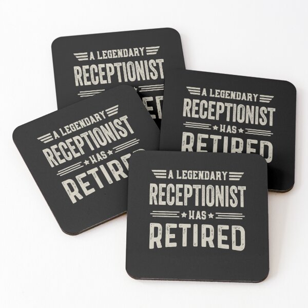 Item preview, The Legendary Receptionist Has Retired T Shirt, Receptionist Retirement Party Gift, Legend, Retiring Birthday Christmas Gift designed and sold by xlnv.