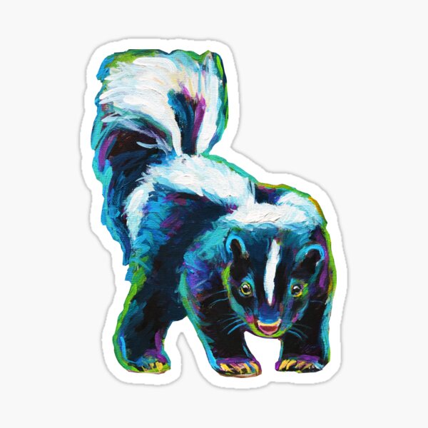Skunk by Robert Phelps Sticker