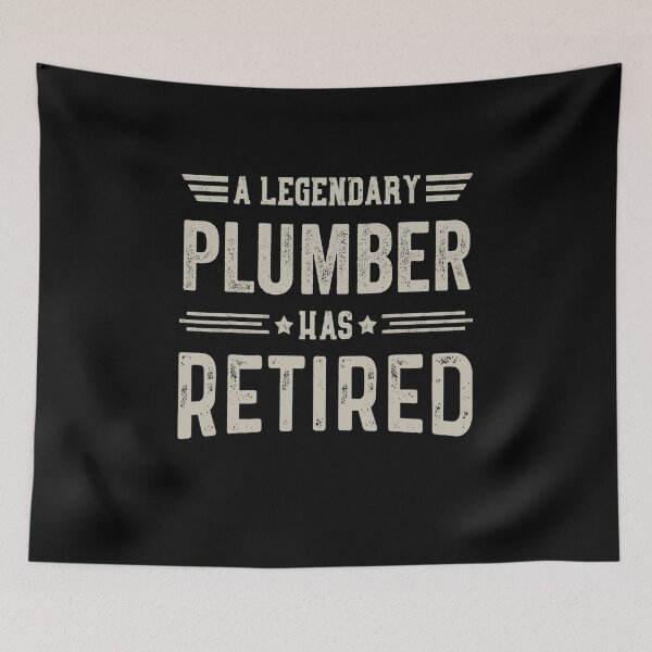 Item preview, The Legendary Plumber Has Retired T Shirt, Plumber Retirement Party Gift, Legend, Retiring Birthday Christmas Gift designed and sold by xlnv.