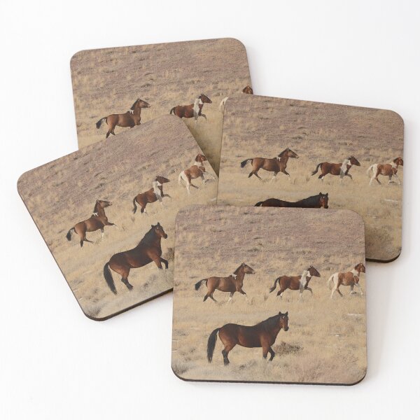 Item preview, Wild mustang horses running free in the desert of Nevada - WelshDesigns designed and sold by welshdesigns.