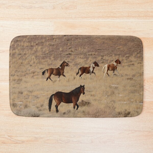 Item preview, Wild mustang horses running free in the desert of Nevada - WelshDesigns designed and sold by welshdesigns.