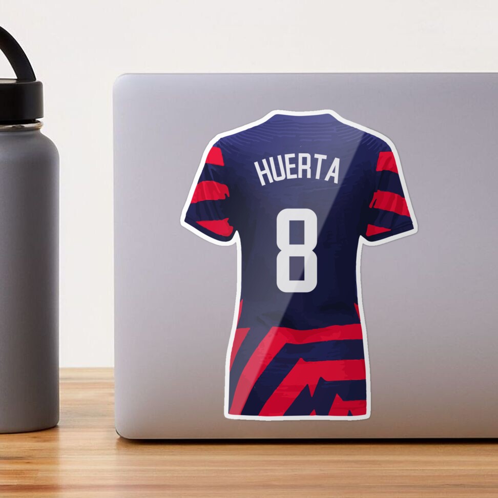 Sofia Huerta 8 USWNT Jersey Shirt Sticker USA Women's Soccer Sticker  Sticker for Sale by artofsoccer