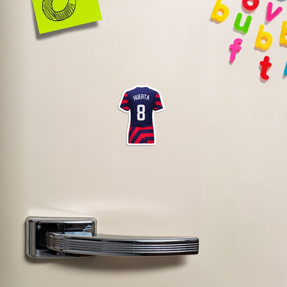 Sofia Huerta 8 USWNT Jersey Shirt Sticker USA Women's Soccer Sticker  Sticker for Sale by artofsoccer