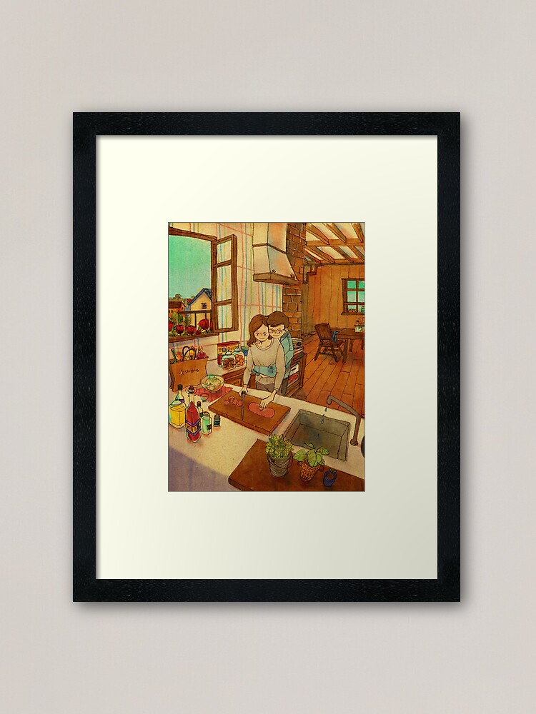 Alternate view of Back Hug Framed Art Print