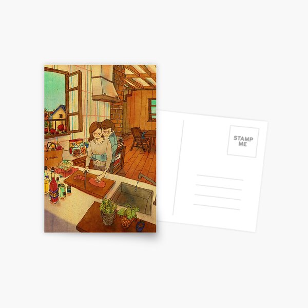 Back Hug Postcard
