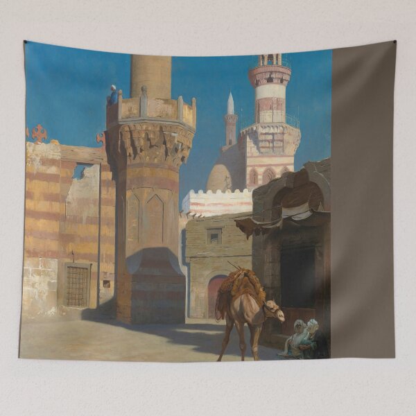 Item preview, Jean Leon Gerome -Une Journée Chaude Au Caire (Devant La Mosquée)-A Hot Day In Cairo (In Front Of The Mosque-camel) designed and sold by TeeARTHY.