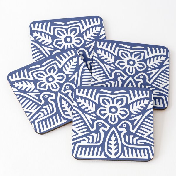 Item preview, beautifu mola kuna from Panama in bird blue designed and sold by Melquidedec.