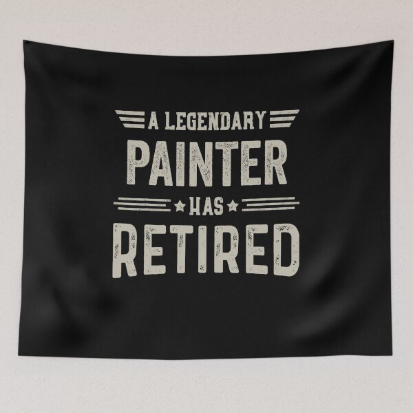 Item preview, The Legendary Painter Has Retired T Shirt, Painter Retirement Party Gift, Legend, Retiring Birthday Christmas Gift designed and sold by xlnv.