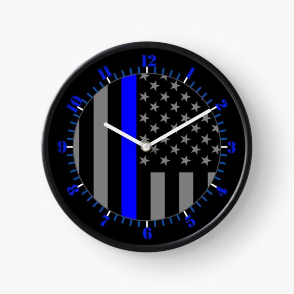 Artikel-Vorschau von Die symbolische dünne blaue Linie auf der amerikanischen Flagge, designt und verkauft von Garaga.