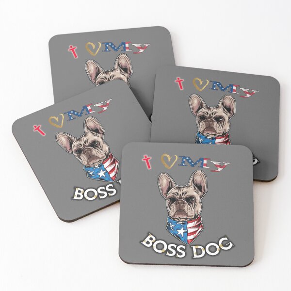 Item preview, My Boss Dog American flag  designed and sold by MELLOU-ART.