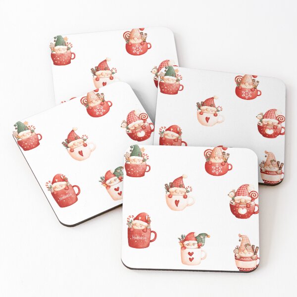 Item preview, Cute Christmas Gnomes in a Mug designed and sold by silviaol.