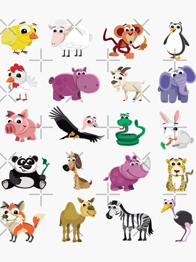 "Animal Lover Cartoon" Sticker for Sale by LTMtee Redbubble
