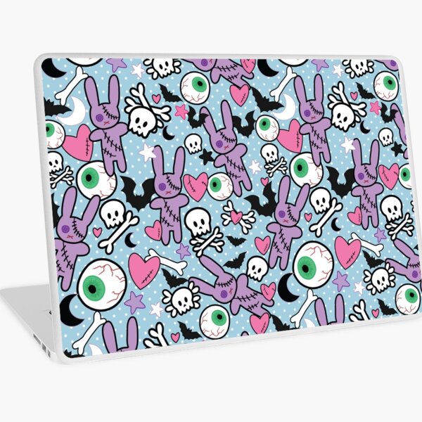 Item preview, Pastel goth spooky bunny bats - Blue designed and sold by GriffyPrints.