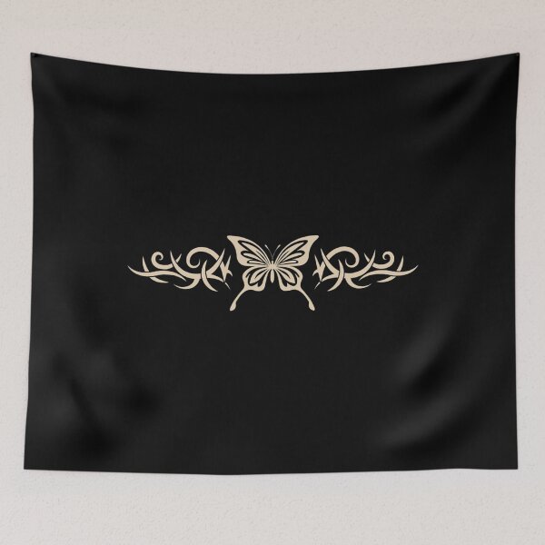 Item preview, Brown Butterfly Tattoo Fairycore Dark Grunge y2k Aesthetic designed and sold by smoothcricketer.