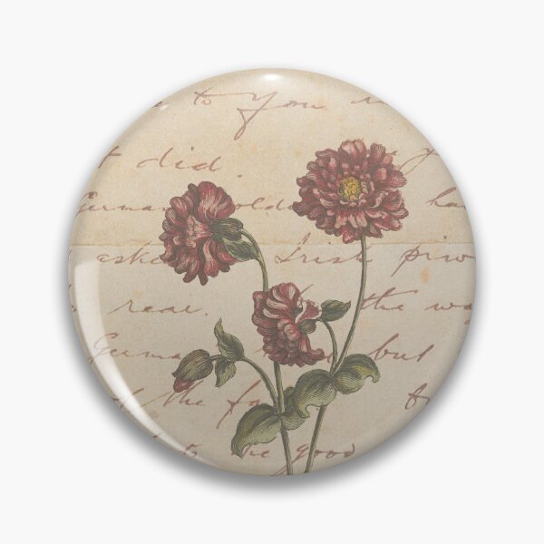 Item preview, Old book page and flowers designed and sold by Beeroclock.