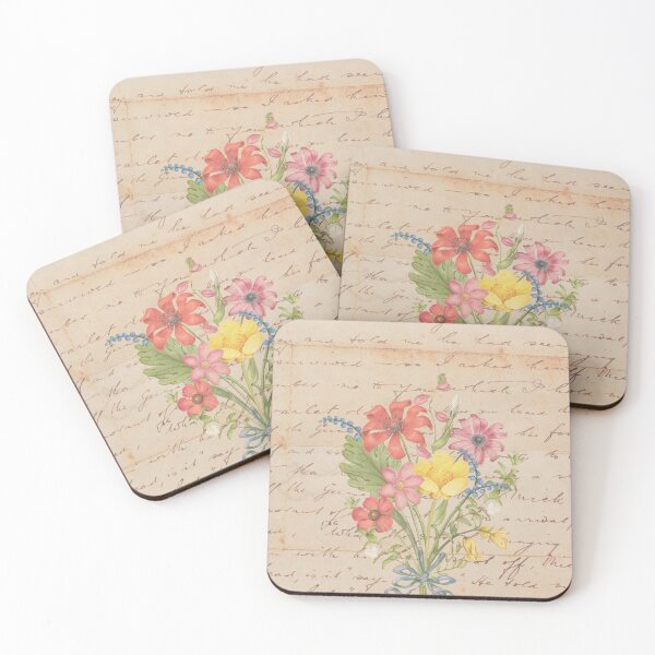 Item preview, colorful bouquet of flowers on a vintage book designed and sold by Beeroclock.