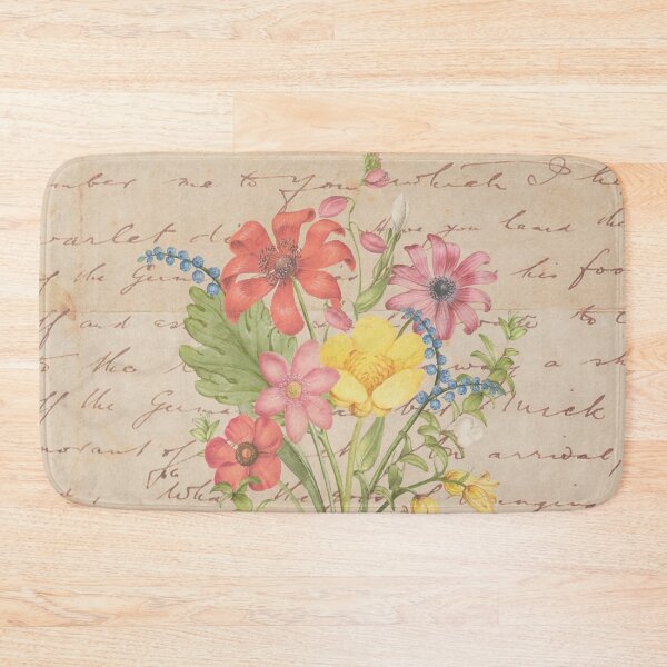 Item preview, colorful bouquet of flowers on a vintage book designed and sold by Beeroclock.