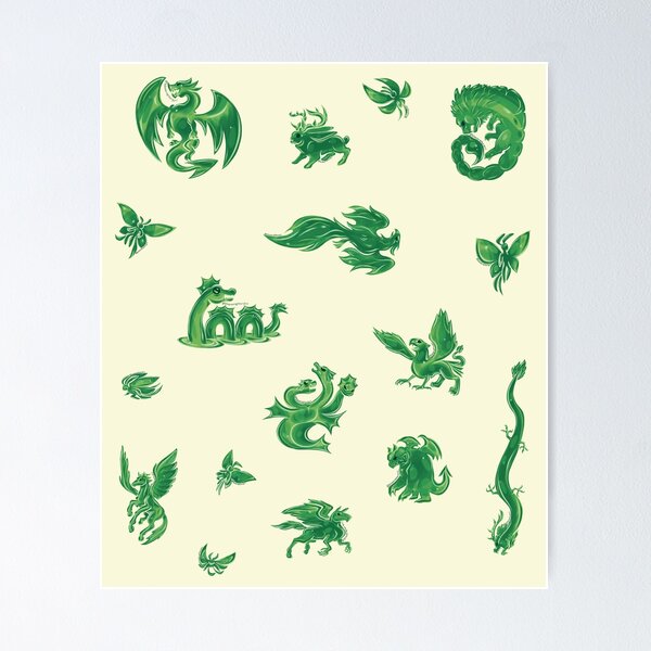 Item preview, Metal Fantasy Creatures Set Emerald designed and sold by BlazeraptorGirl.