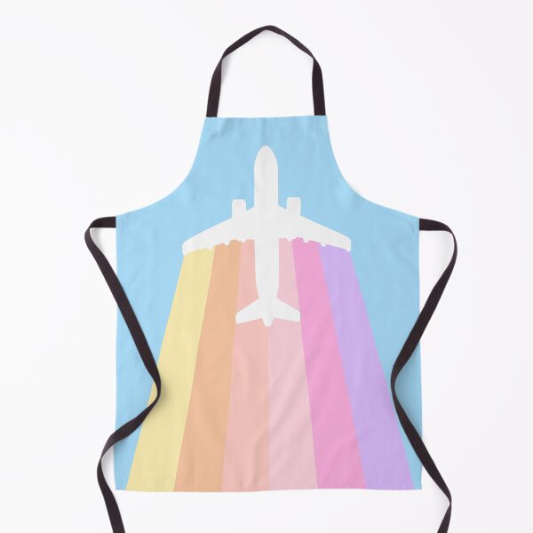 Item preview, Airplane in the sky with colorful rainbow trails designed and sold by konatarin.