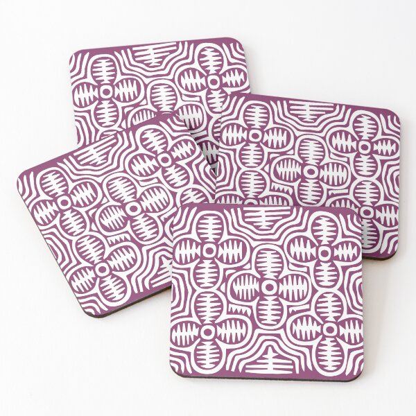 Item preview, beautiful mola kuna from panama in purple background designed and sold by Melquidedec.