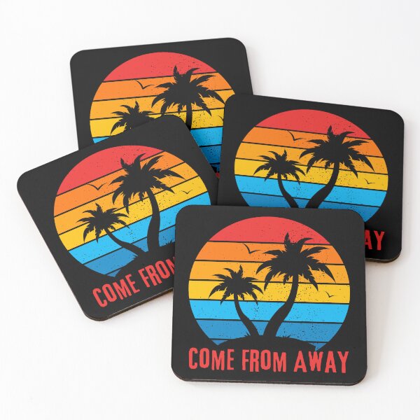 Item preview, Come From Away - Retro Palm Tree Sunset,  Good Vibes, Self Love  designed and sold by Sun Sand & Sea Art.